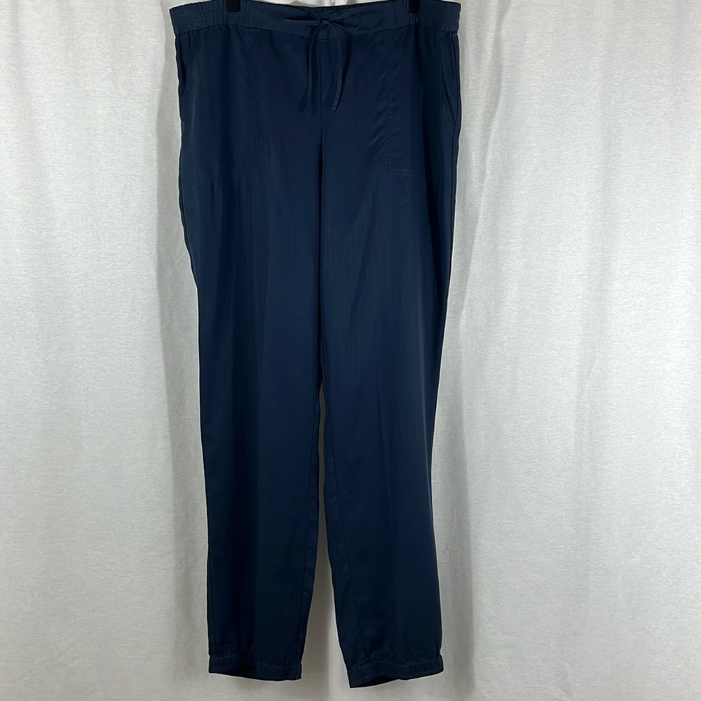 Pure Jill J. Jill Navy Blue Tencel Lyocell Pull On Jogger Pants Womens Size MT